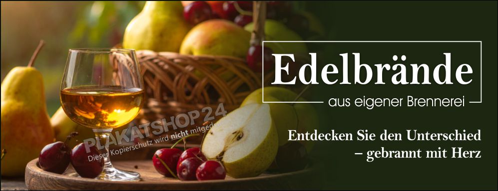 Bannerwerbung Traditioneller Hofbrand / Edelbrand