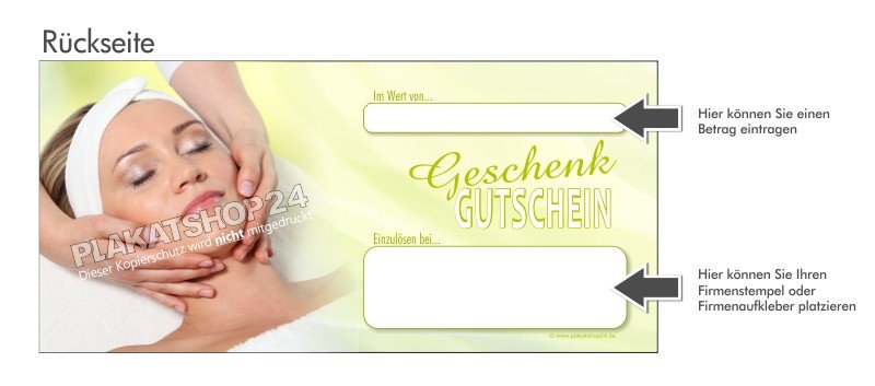 GS226rs Kosmetik Gutschein für Kosmetikpraxis