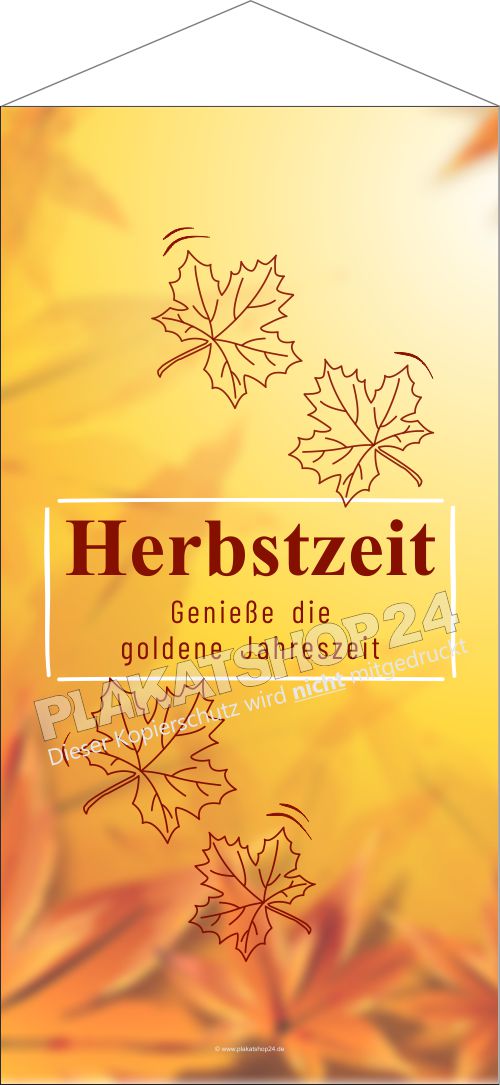 Textilbanner mit Herbstmotiv