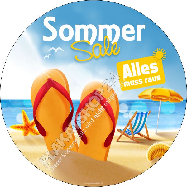 Sommer Sale Klebefolie für Schaufenster