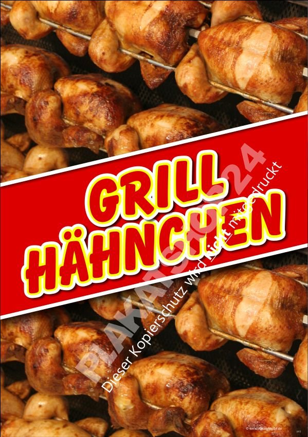 ca116cf1bb138f9ea95058a40925f2ef Plakat frische Grillhähnchen z.B. für mobilen Imbiss