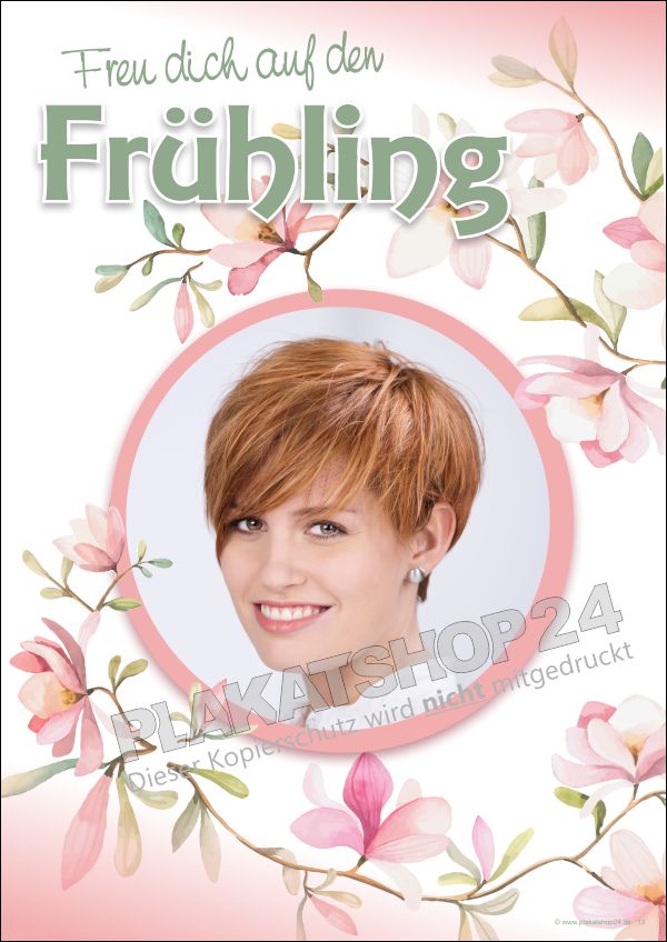 Frühlings-Plakat für Frisurenstudio