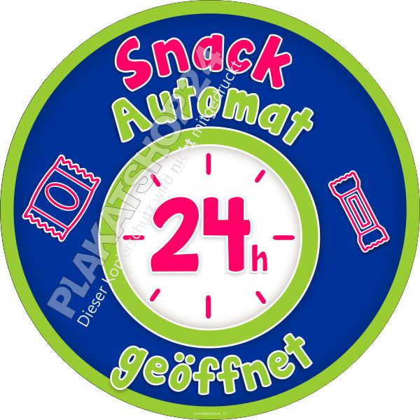 Werbefolie für Snack-Verkaufsautomat