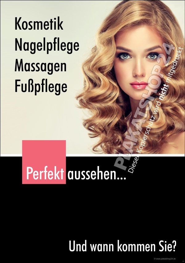 XA8344577a698dc2519 Plakat für Nagelstudio, Kosmetik, Fußpflege, Massagen