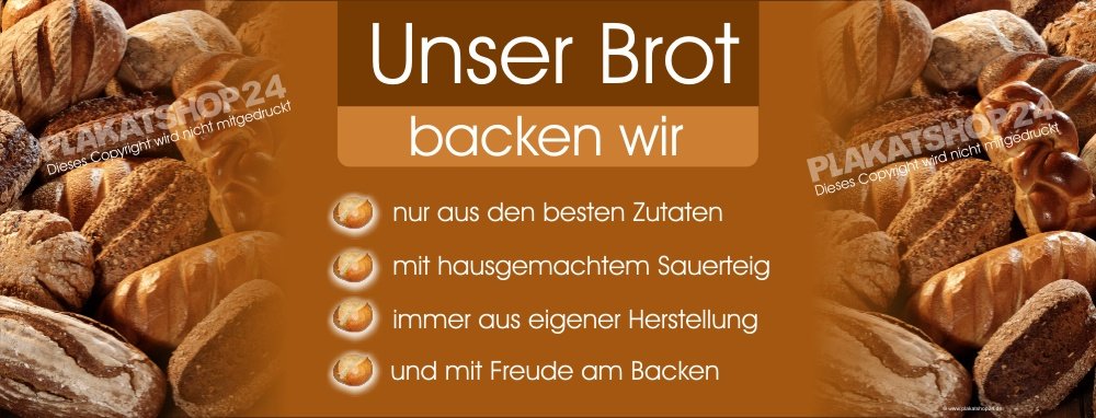 Bäcker-Werbebanner für Brotwerbung