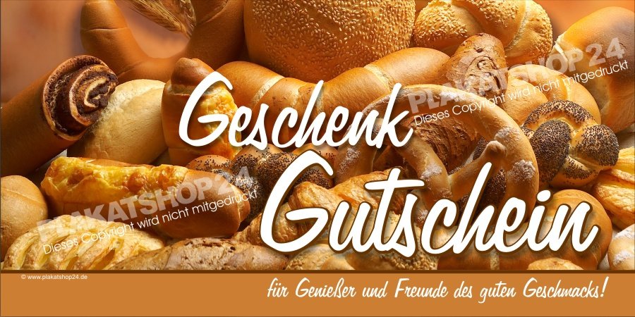 4dd8e7cf34559ff4e5ab06e6ada67c9f Geschenkgutschein für Bäckerei und Cafe mit Backwarenmotiven