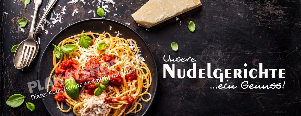 Gastrobanner Pasta / Nudelgerichte