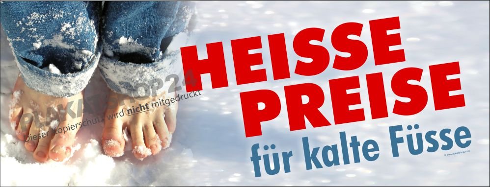 762d051f034a6b0c19d4b8166f1014c7 Werbebanner für Winteraktion im Schuhladen