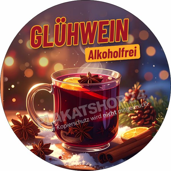 Werbefolie - Alkoholfreier Glühwein
