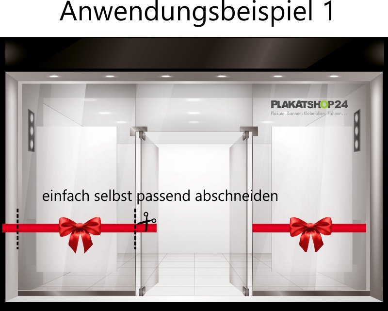 Klebefolie rotes Geschenkband