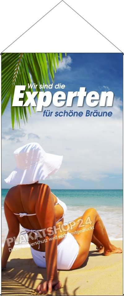 Stoffbanner Bräunungsstudio / Solarium
