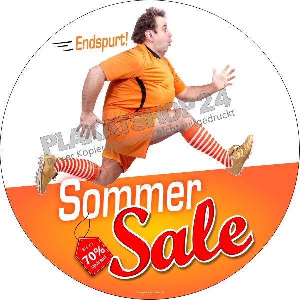 Klebefolie_Sommersale Auffällige Werbefolie für den Endspurt Sommersale