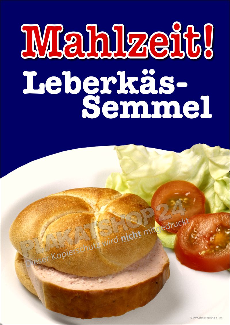 Plakat Leberkässemmel 