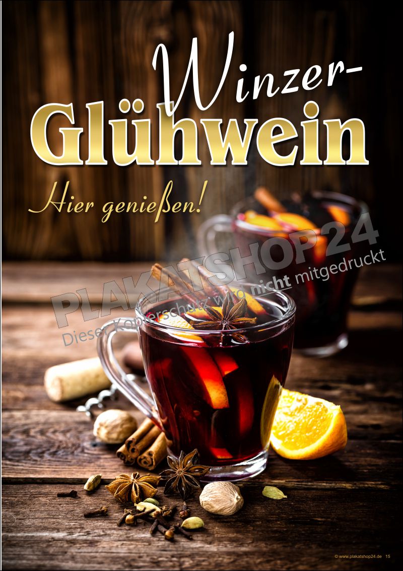 Werbeplakat Winzer-Glühwein Werbeplakat Winzer-Glühwein