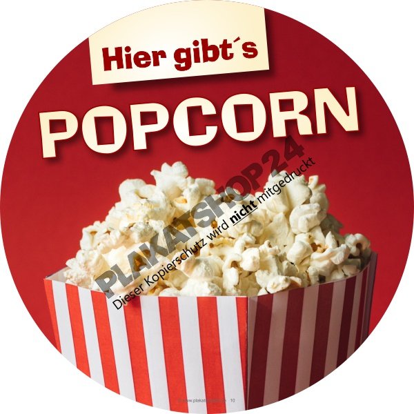 popcornaufkleber Popcornaufkleber für Süßwarenstand/Popcornverkauf