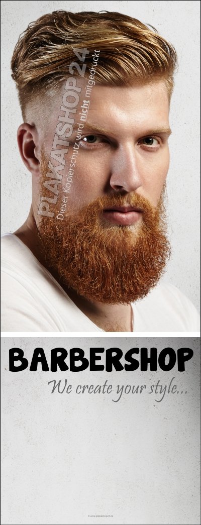Günstiges Banner für den Barbershop