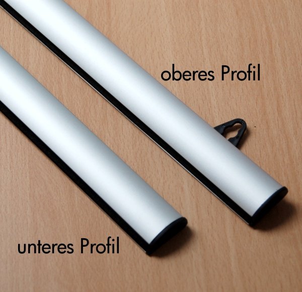 Klemmleiste aus Alu für Plakate und Banner