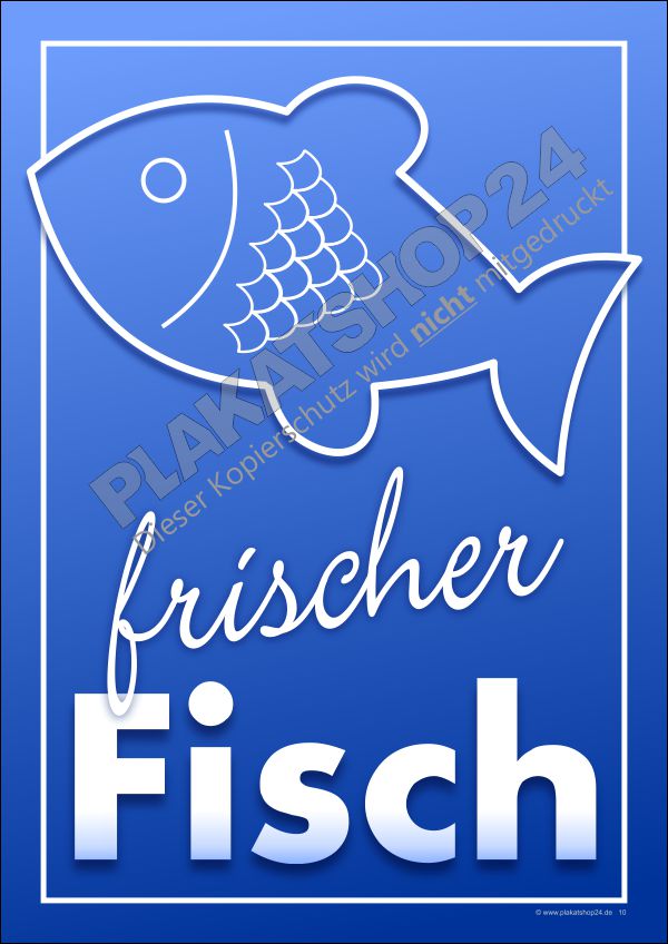 plakat-frischer-fisch Werbeplakat frischer Fisch