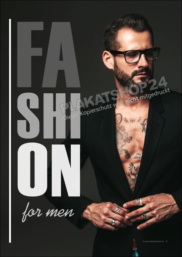 modeplakat-herren Modeplakat Fashion man