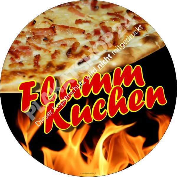bdf71624635ce7d311f8464ceeb1206a Flammkuchen-Aufkleber für Flammkuchen-Reklame