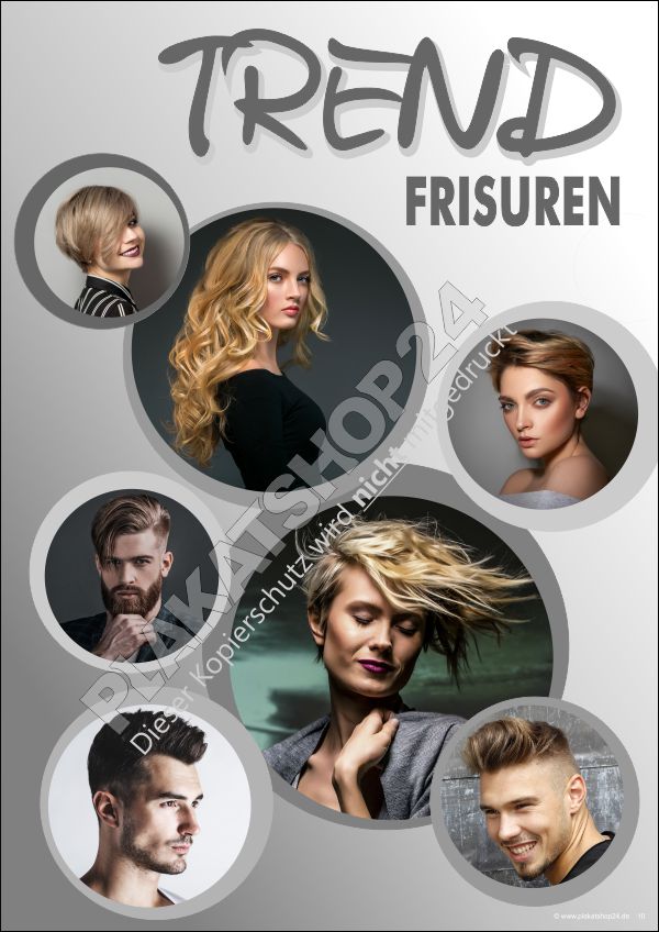 Frisurenposter mit Fotos Trendfrisuren