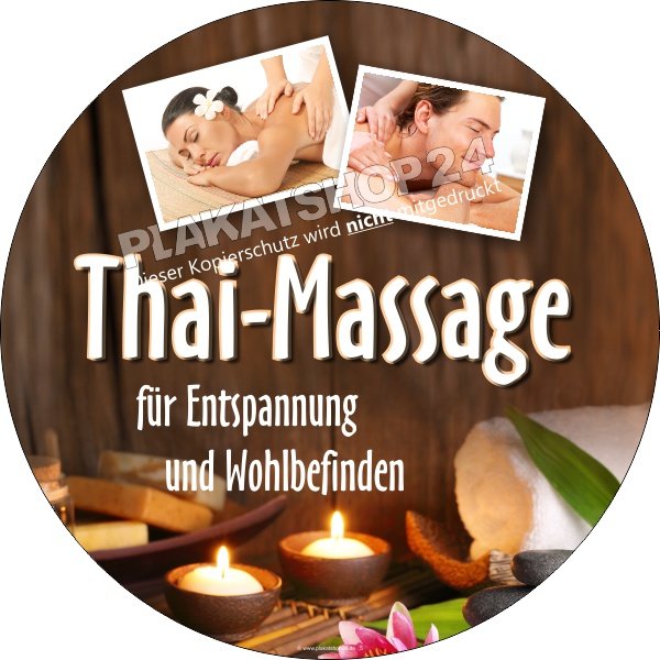 Massagepraxis-Aufkleber für Werbung Thai-Massage