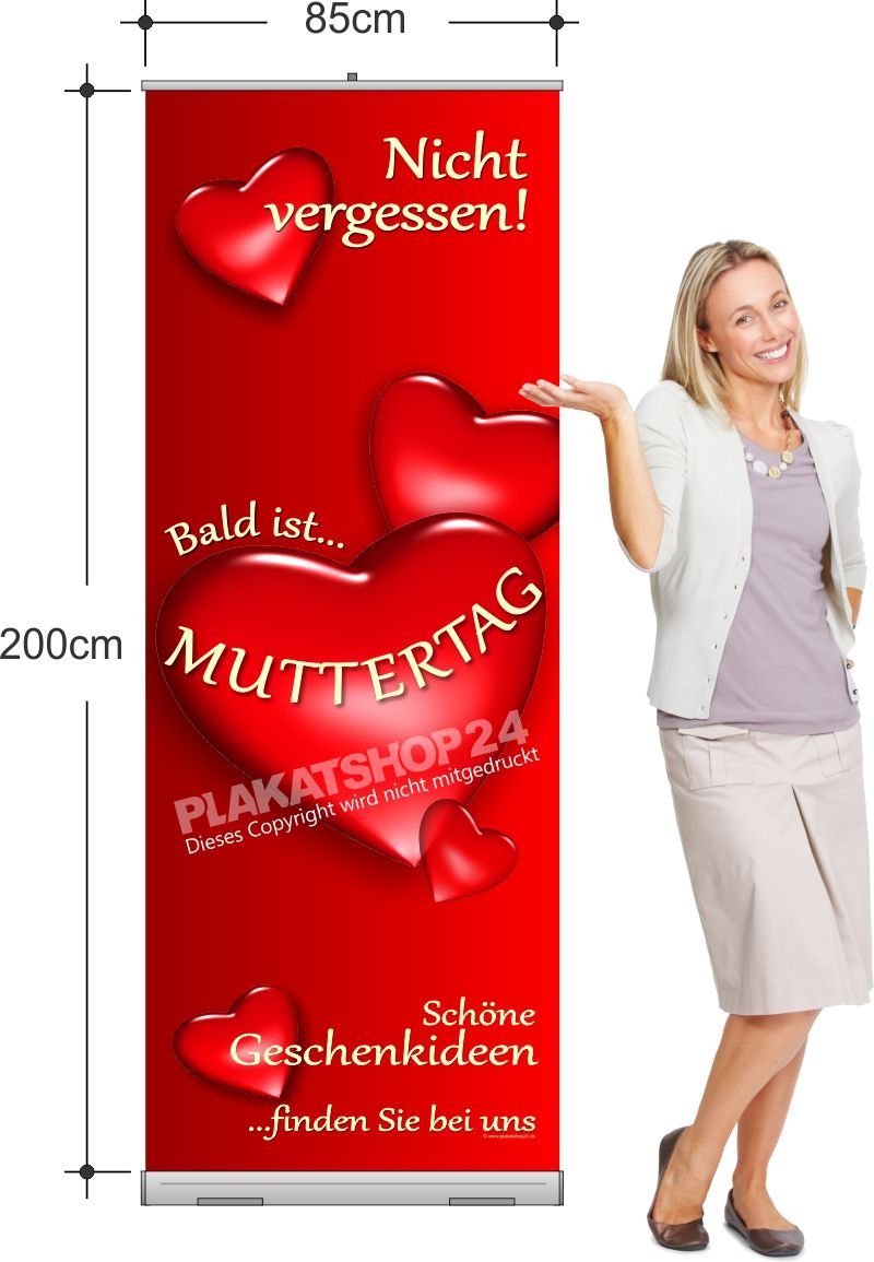 Rollup-Banner für Muttertags-Deko und Werbung