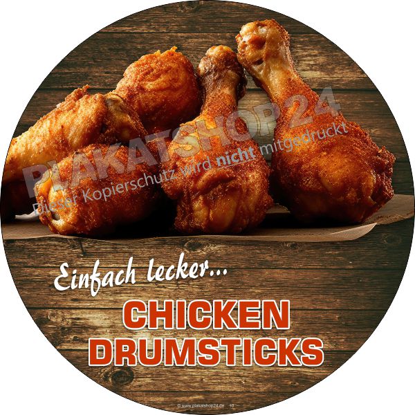 Werbefolie für Chicken Drumsticks / Hähnchenschenkel