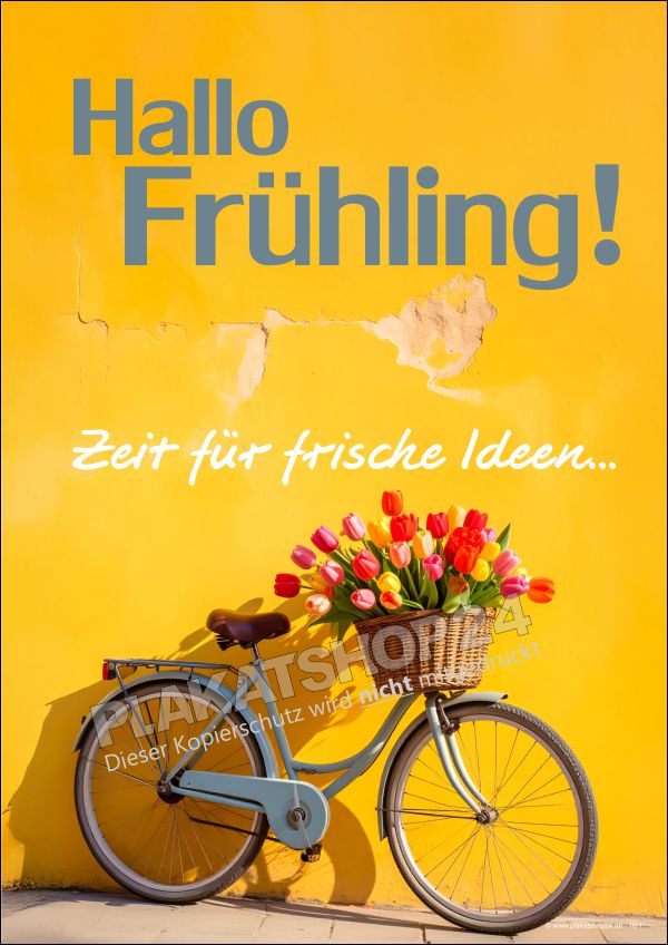 Dekoposter für die Ladendekoration zum Frühling