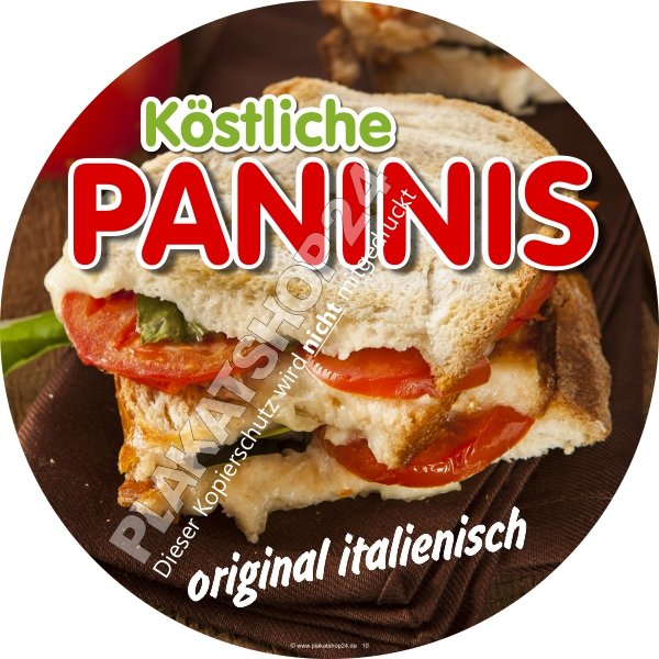 Panini-Sticker rund