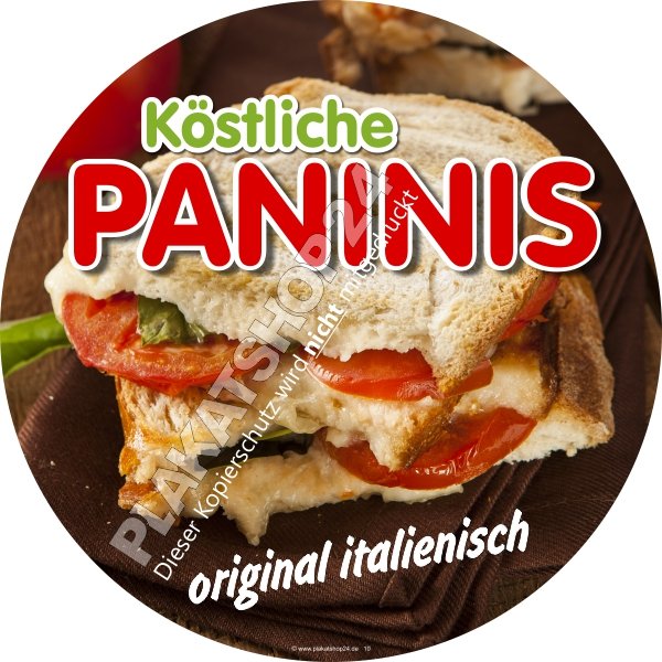 Panini-Sticker rund