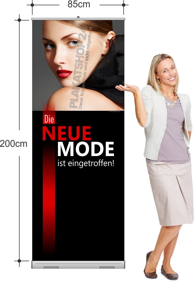 Rollup-Banner für Modegeschäft für Werbung neue Mode
