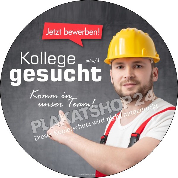 aufkleber-kollege-gesucht Werbeaufkleber Stellenangebot Kollege gesucht