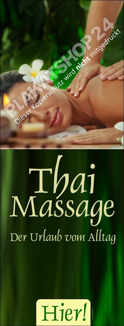 Thaimassage-Banner für Massagepraxis-Werbung
