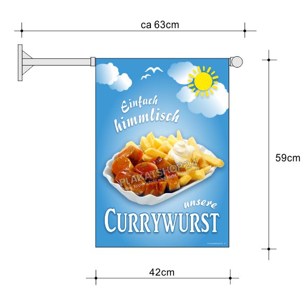 imbissfahne-currywurst-pommesUEOSxxcfCt8i5 Günstige Imbissfahne mit Foto Currywurst-Pommes