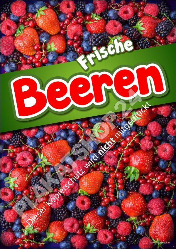 beerenfruechteposter Günstiges Früchteplakat mit Abbildung Beeren