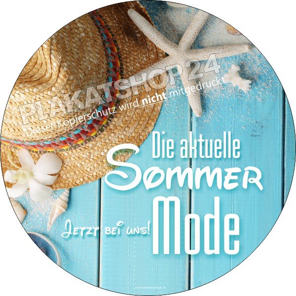 XA9092 HinweisAufkleber für die aktuelle Sommermode