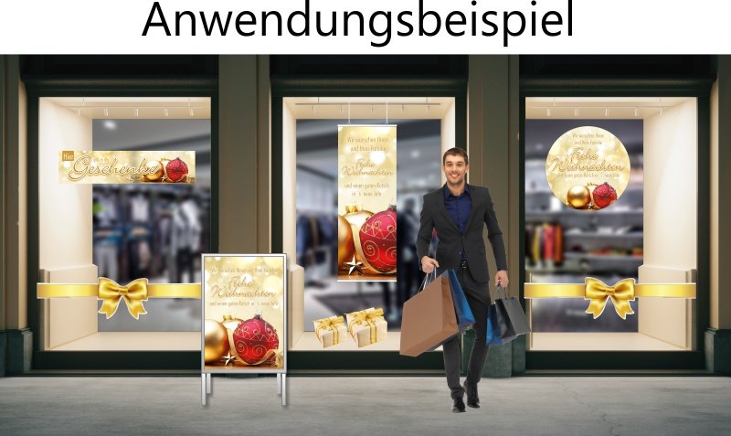 Weihnachtsaufkleber Frohe Weihnachten