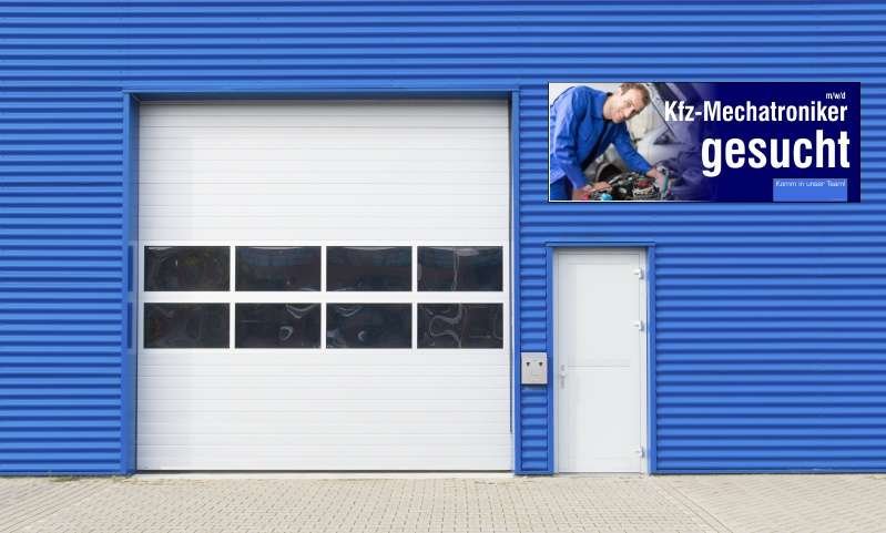 werbebanner-kfz-mechaniker-gesucht Werbeplane Stellenangebot Kfz-Mechatroniker