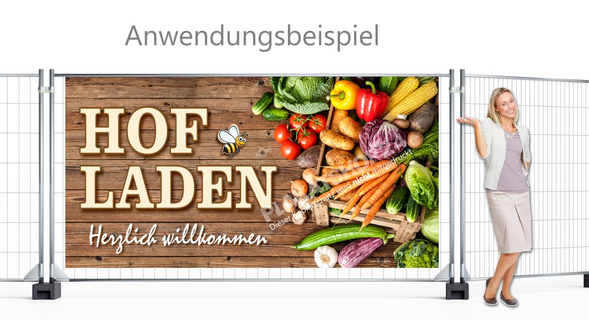 XXL Banner für Hofladen Werbung XXL Banner für Hofladen Werbung