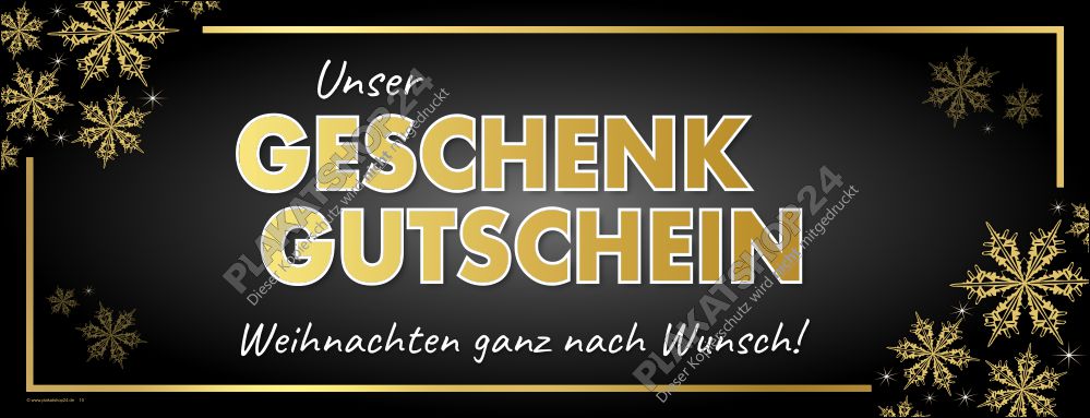 Werbebanner für den Verkauf von Geschenkgutscheinen Werbebanner für den Verkauf von Geschenkgutscheinen