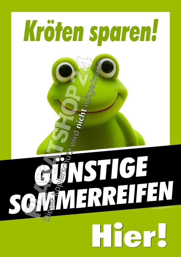 Plakat für günstige Reifen
