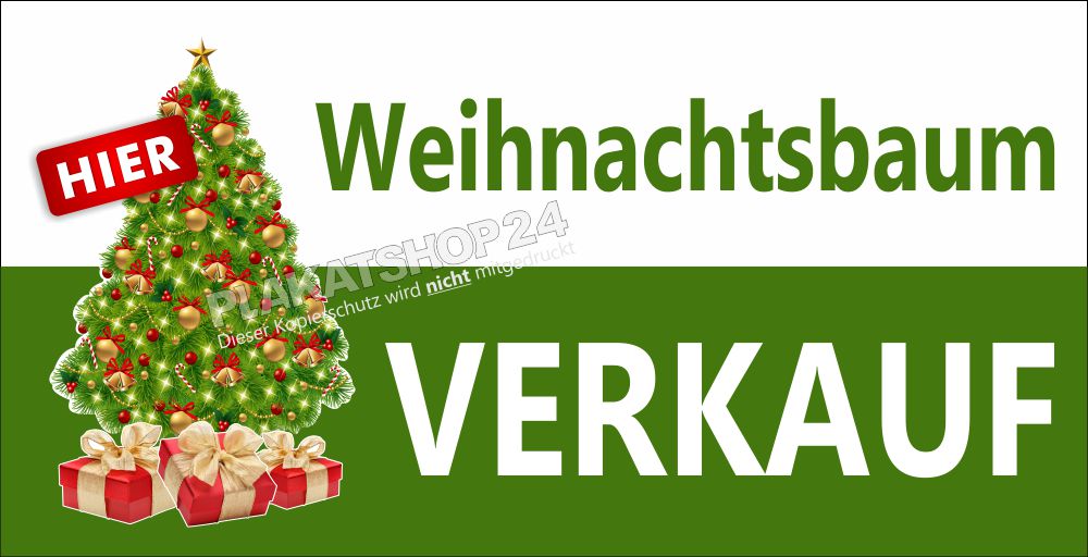 XXL Banner Tannenbaum verkauf hier