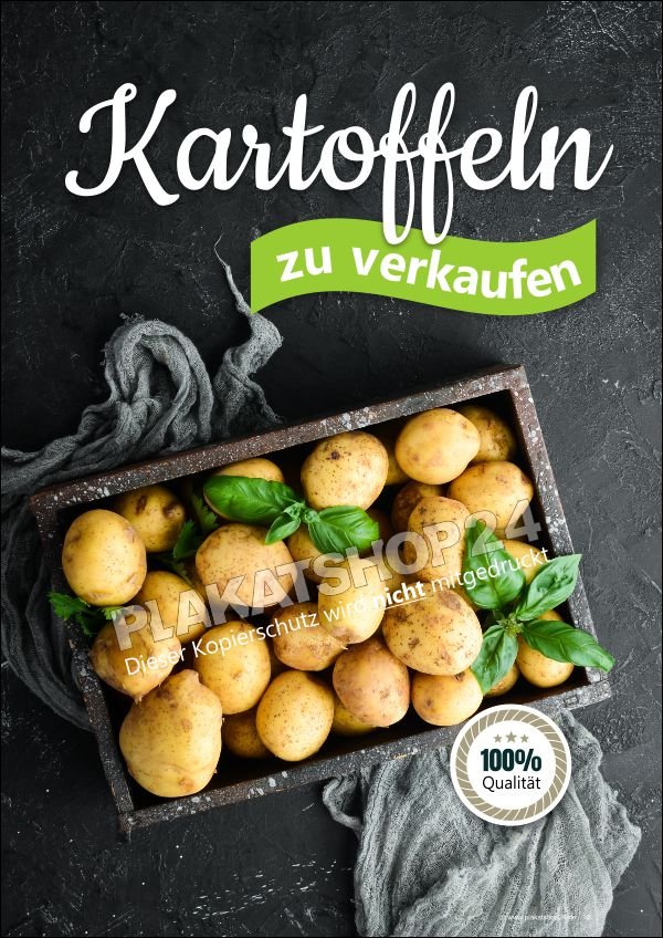 Hofladenplakat Kartoffelverkauf