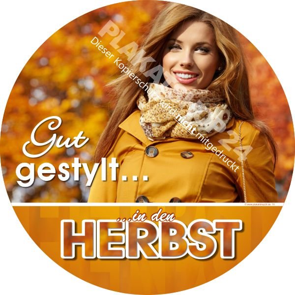 f4ec891d772fb7331b7d4a971d6552a2 Selbstklebende Schaufensterfolie für Herbstdekoration Damenmode
