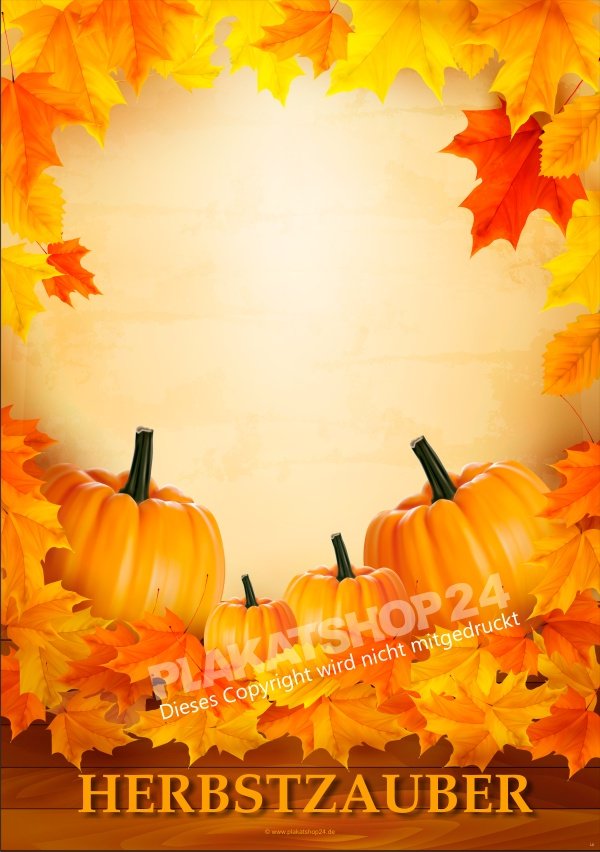 Herbst-Werbeschild für Ihre Herbstangebote
