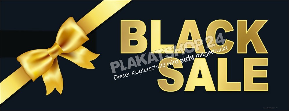 Black-Sale-Banner Außen-/Innenwerbung