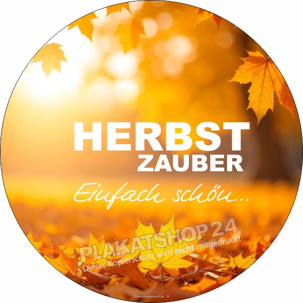 Schaufensterfolie Herbstzauber - Ladendekoration