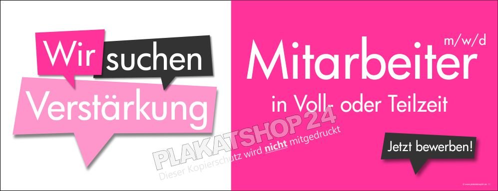 Bauzaunbanner Stellenangebote