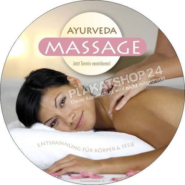 Ayurveda-Massageaufkleber